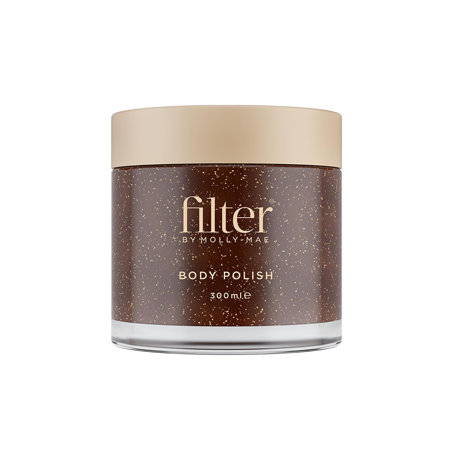 Filter by Molly-Mae Body Polish | Moisturizing Body Scrub with Apricot Kernel Oil & Shea Butter | Self Tan Remover & Pre-Tan Exfoliating Scrub | Anti-Inflammatory | Smoothing & Luxurious 300ml