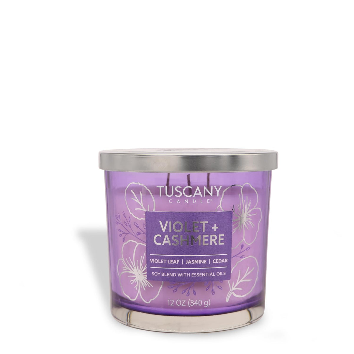 Tuscany Candle Violet + Cashmere: Jasmine Scented Candle