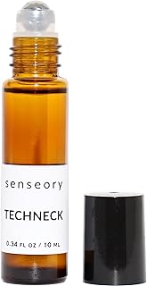 Tech-Neck Essential Oil Roll-On – Peppermint, White Camphor, Wintergreen & Scotch Pine Blend – Natural Aromatherapy for Energy, Focus & Refreshing Neck Relief – 10ml Roll-On