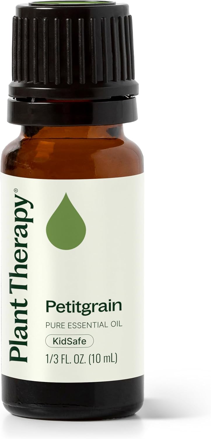 Plant Therapy Petitgrain Essential Oil 10 mL (1/3 oz) 100% Pure, Undiluted, Aromatherapy for Stress Relief, Digestive Support, and Skin Care