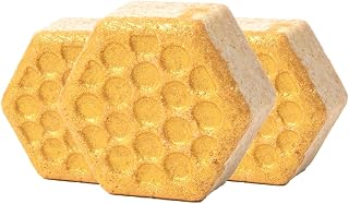 Pacha Soap Co. Froth Bath Bombs - Sweet Honey Almond, Cherry, Coconut, Almond, and Vanilla Scented, Nourishing Essential Oils, Handcrafted in USA Bath Fizzies for Moisturizing and Self-Care, 3-Pack