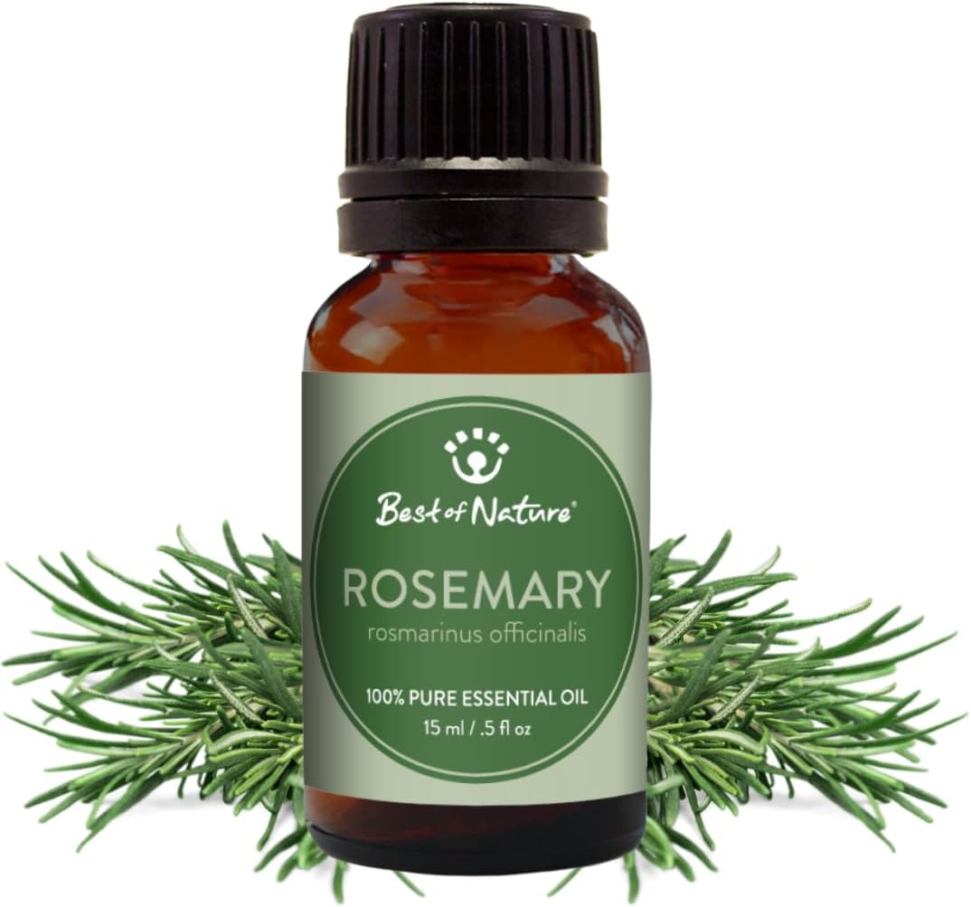 Rosemary Essential Oil for Diffuser Aromatherapy – Best of Nature 100% Pure Undiluted Oils for DIY, Home Fragrance, and Topical Use