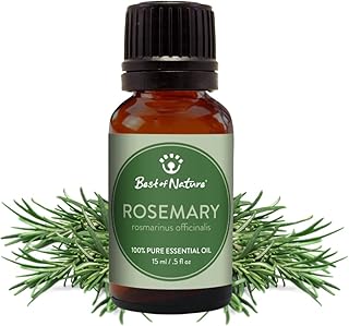 Rosemary Essential Oil for Diffuser Aromatherapy – Best of Nature 100% Pure Undiluted Oils for DIY, Home Fragrance, and Topical Use