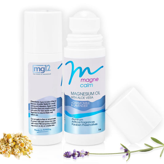 MagneCalm Roll-On with Lavender & Chamomile - Soothing Magnesium