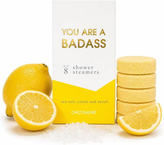 Chez Gagné Aromatherapy Shower Steamers, You are A Badass, Sea Salt Citrus