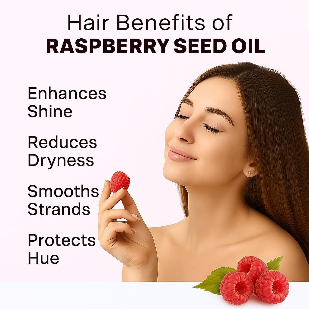 Red Raspberry Seed Oil Cold Pressed Unrefined Virgin Undiluted 100 Percent Pure Natural Face Skin Hair Body Moisturizing Oil