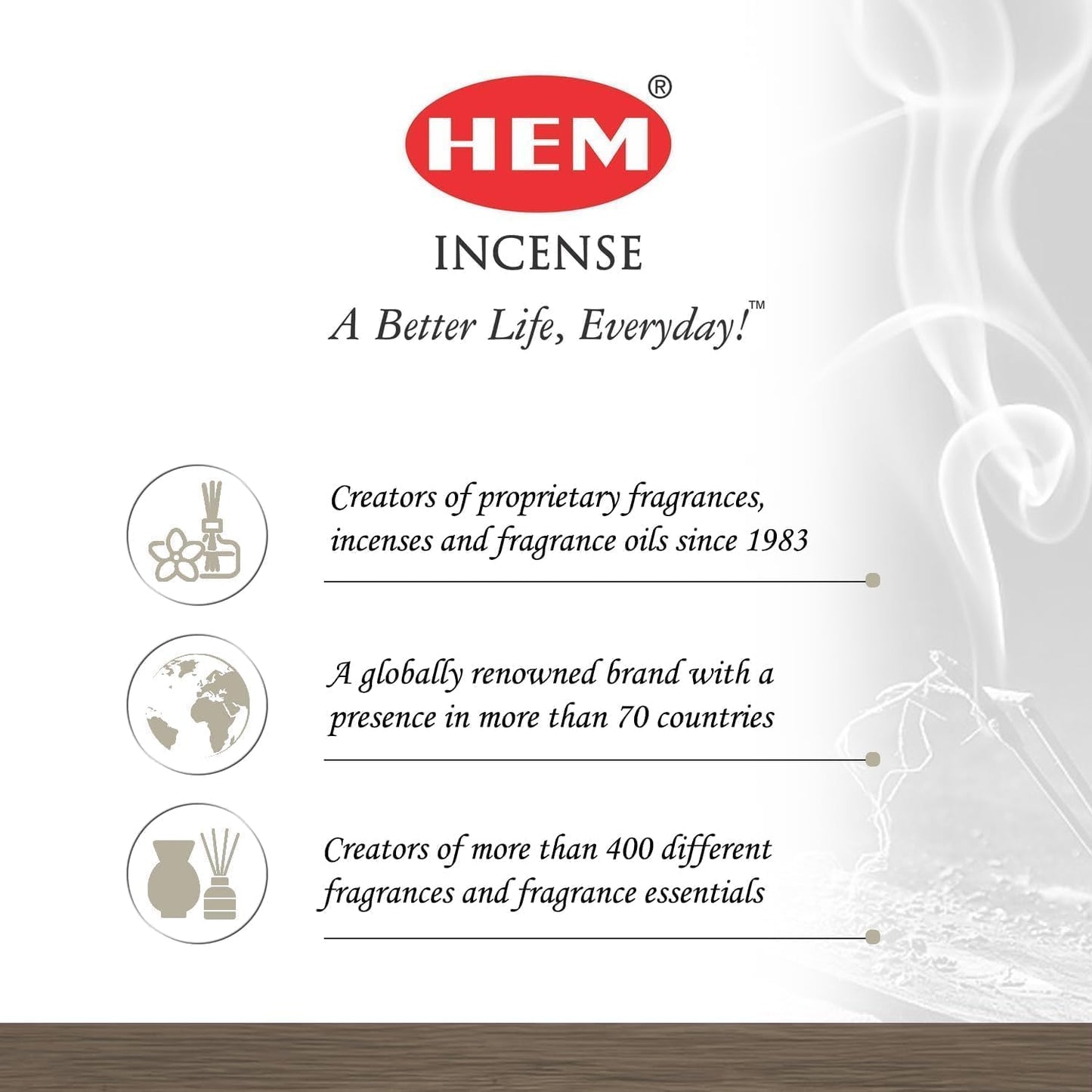 Giftbrit Hem Incense Sticks Variety Pack - 15 Fragrances (300 Sticks Total) - Sandalwood, Lavender, White sage & More - 1 x Giftbrit Holder - Long-Lasting Aromatherapy for Meditation, Yoga, Relaxation