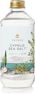 Thymes Reed Diffuser Oil Refill – Fragrance Oil for Diffuser Refill – Flameless Home Fragrance Products – Home Luxury Scents with Notes of Rosemary, Sage, & Amalfi Lemon (Cyprus Sea Salt, 7.75 fl oz)
