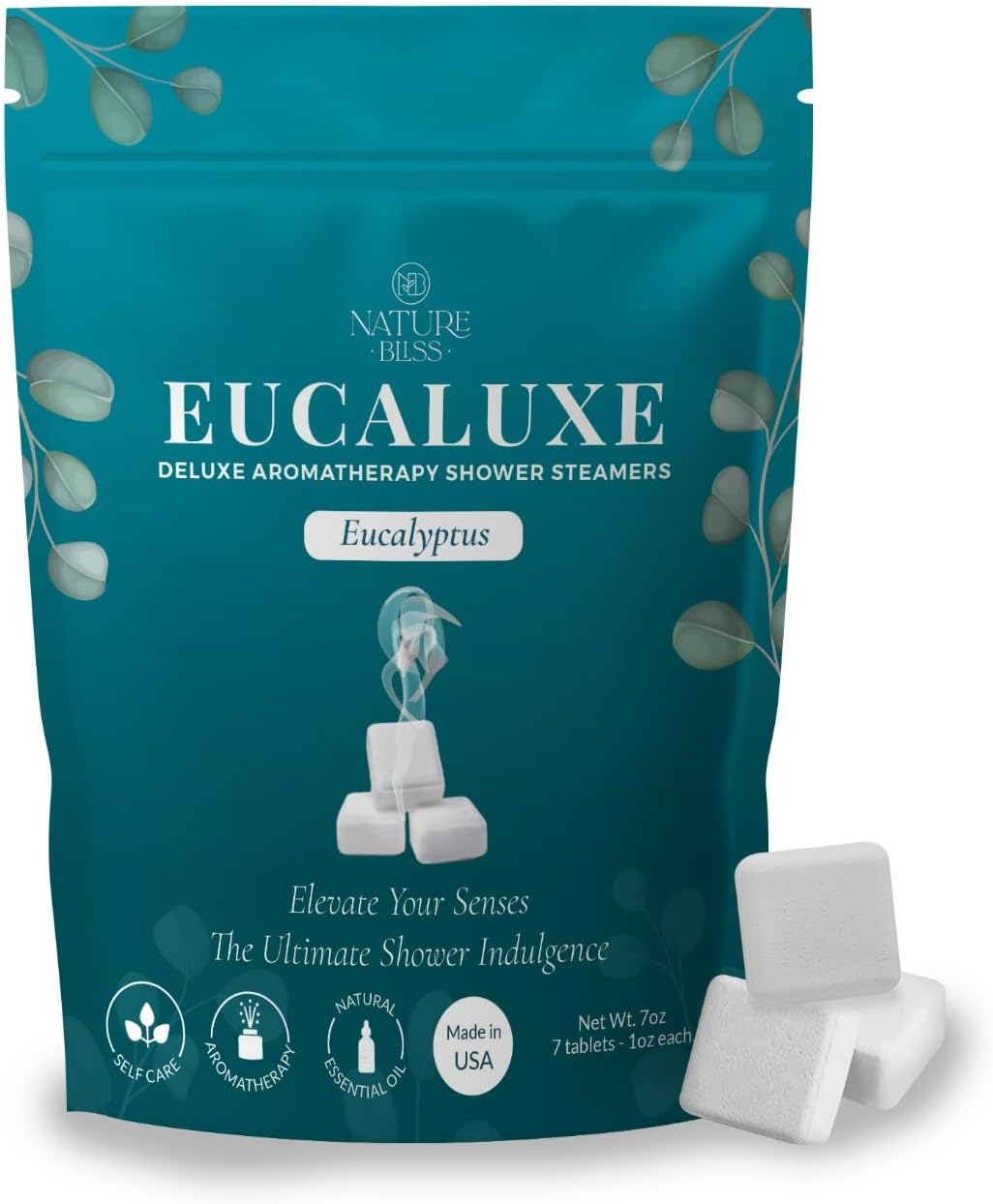 Eucalyptus Shower Steamers - 7 Pack Shower Tablets Aromatherapy for Sinus and Tension Support - Gifts for Women & Men - Eucalyptus for Shower, Shower Accessories & at Home Spa Essentials