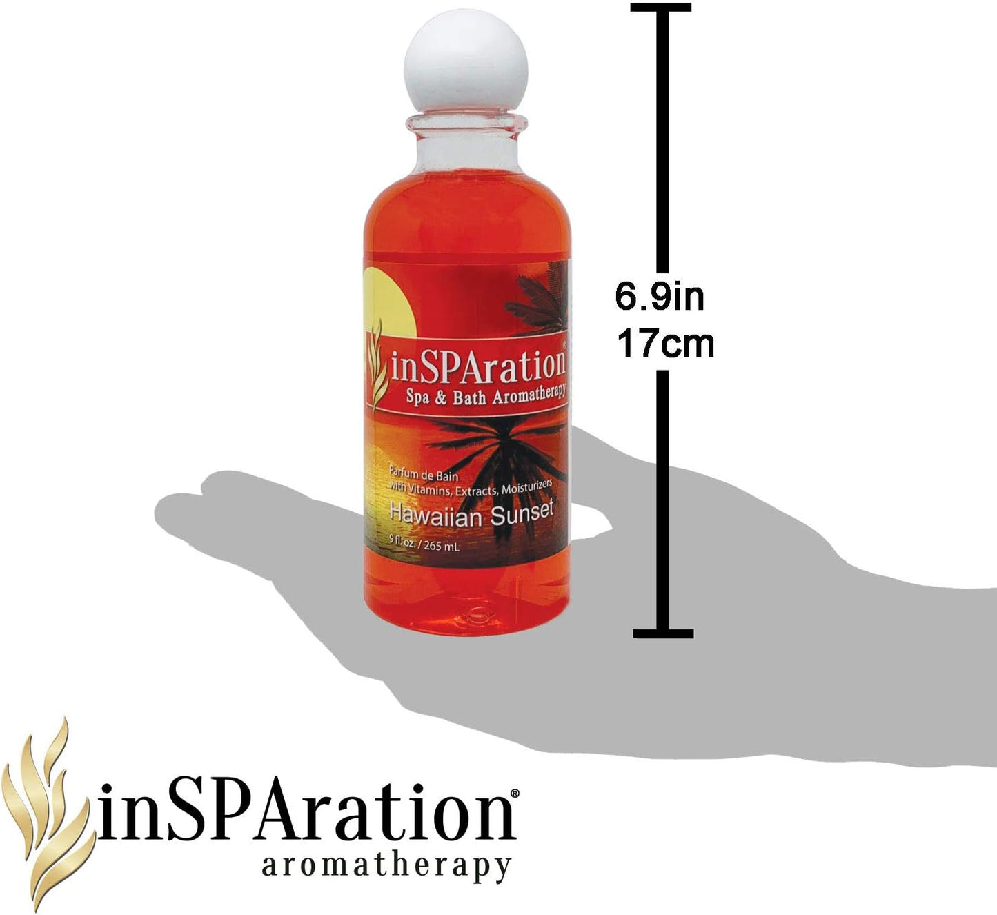 inSPAration 217X Hawaiian Sunset Spa and Bath Fragrance, 9-Ounce, Tropical Sunset