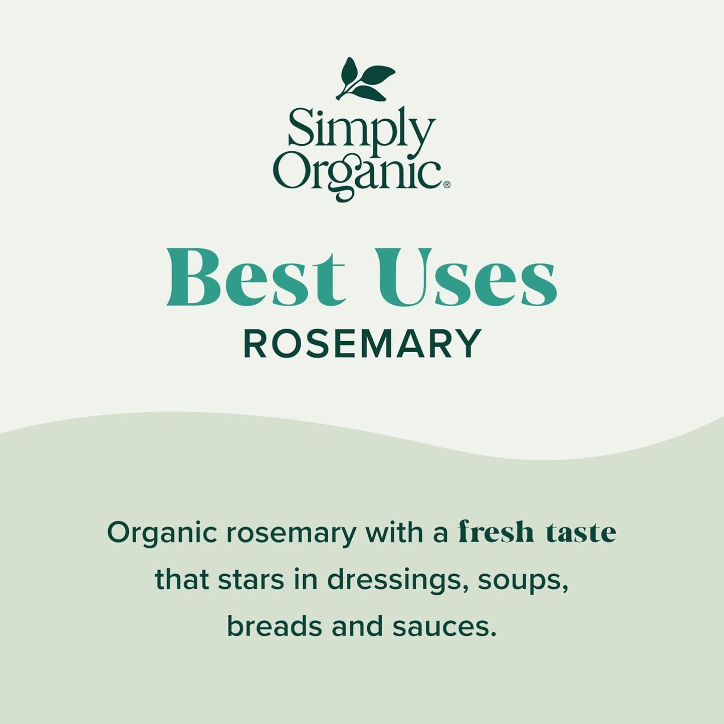 Simply Organic Whole Rosemary Leaf, 1.23 Ounce, Pungent, Herbaceous, Fresh Earthy Taste & Aroma, Kosher, Certified Organic