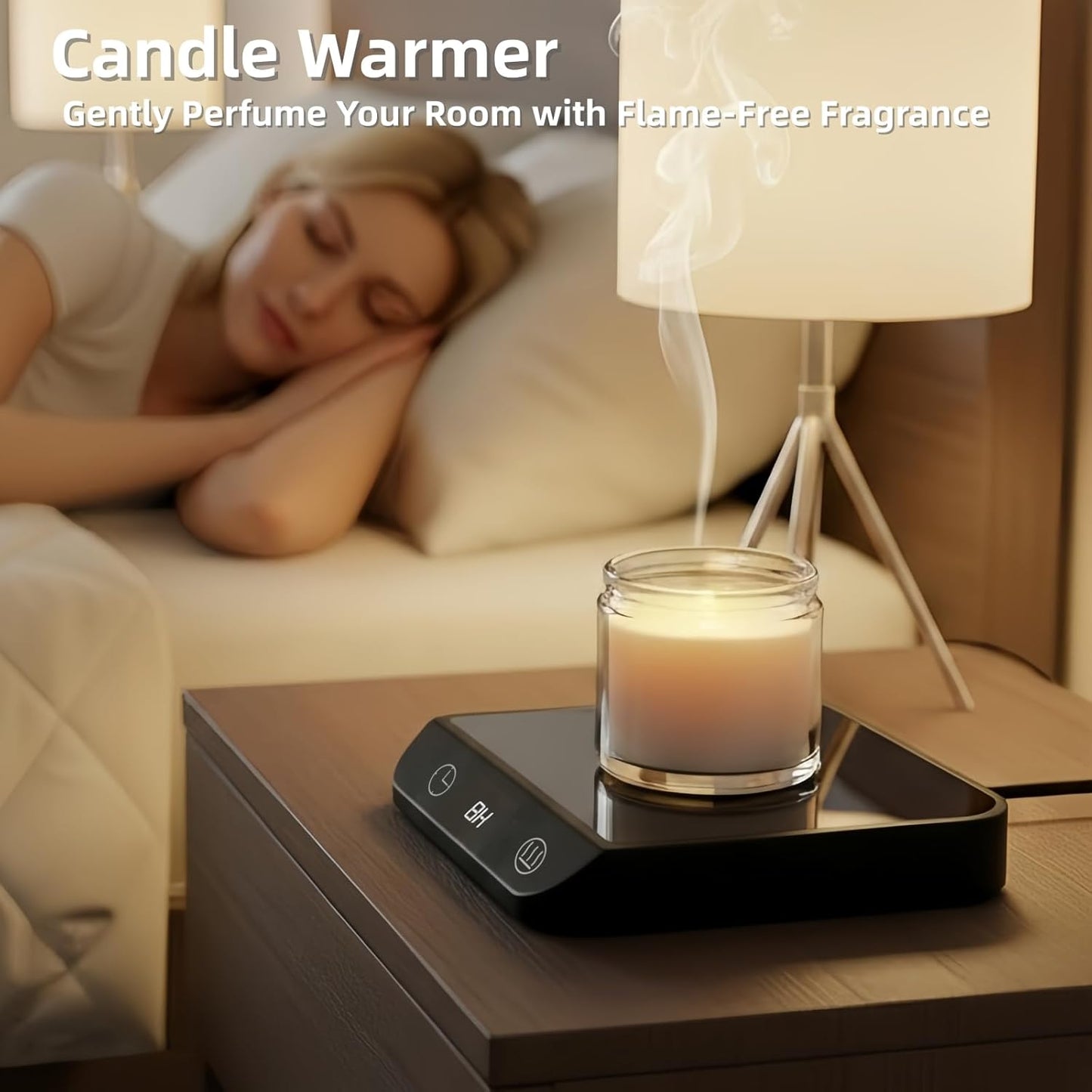 Coffee Mug Warmer & Candle Warmer 2-in-1, 6 Temps, 12-Hr Timer & Auto Shut-Off, 46W Electric Smart Cup Warmer for Desk, Coffee Gifts for Women Men & Home Office