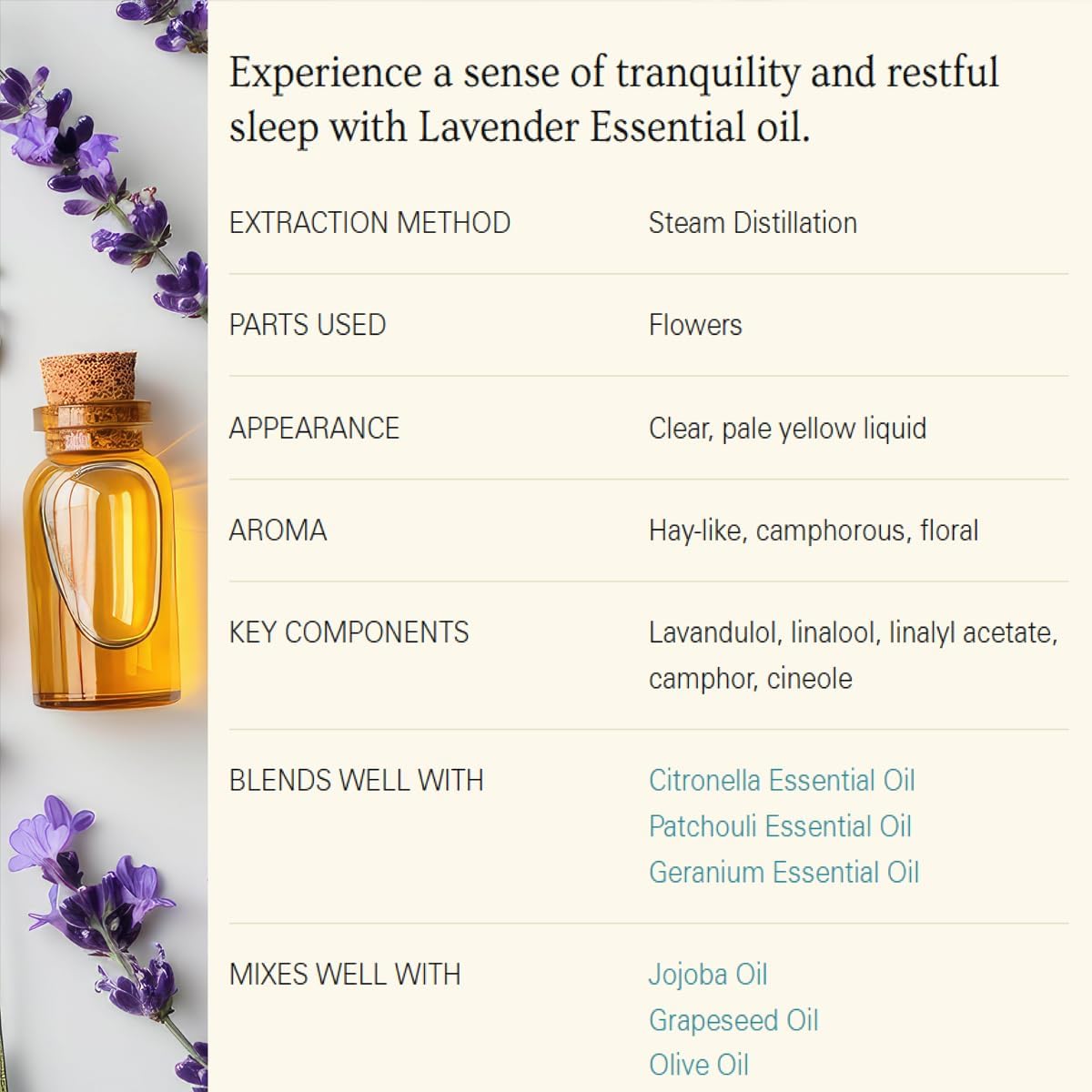 Kiki's Lavender Essential Oil with Glass Dropper | 100% Pure and Natural Lavender Oil | Premium Grade Essential Oils for Diffusers, Skin, Aromatherapy, Massage | 4 Fl Oz