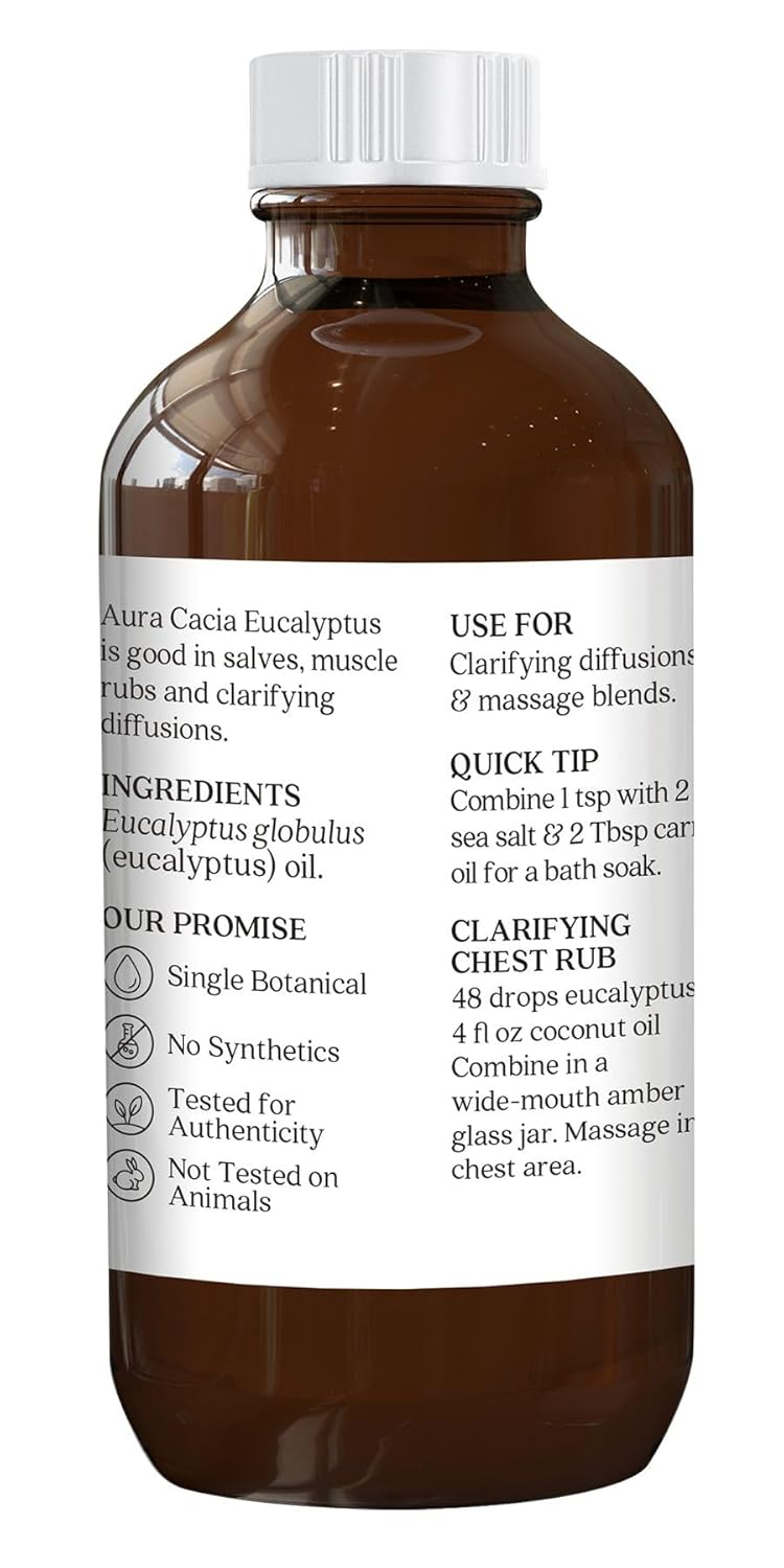Aura Cacia Eucalyptus (globulus) Essential Oil 4 fl. oz.