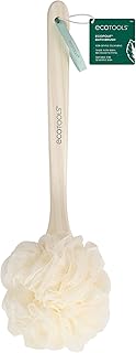 EcoTools EcoPouf Bath Brush, Loofah Brush for Bath & Shower, Made with Long Handle & Recycled, Soft Netting for Gentle Exfoliation, Back Brush for Men & Women, Eco-Friendly & Cruelty-Free, 1 Count