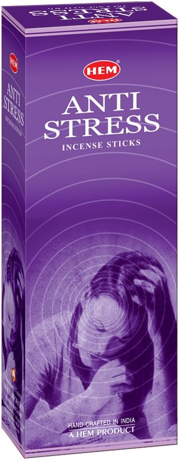 Anti Stress - Box of Six 20 Gram Tubes - HEM Incense