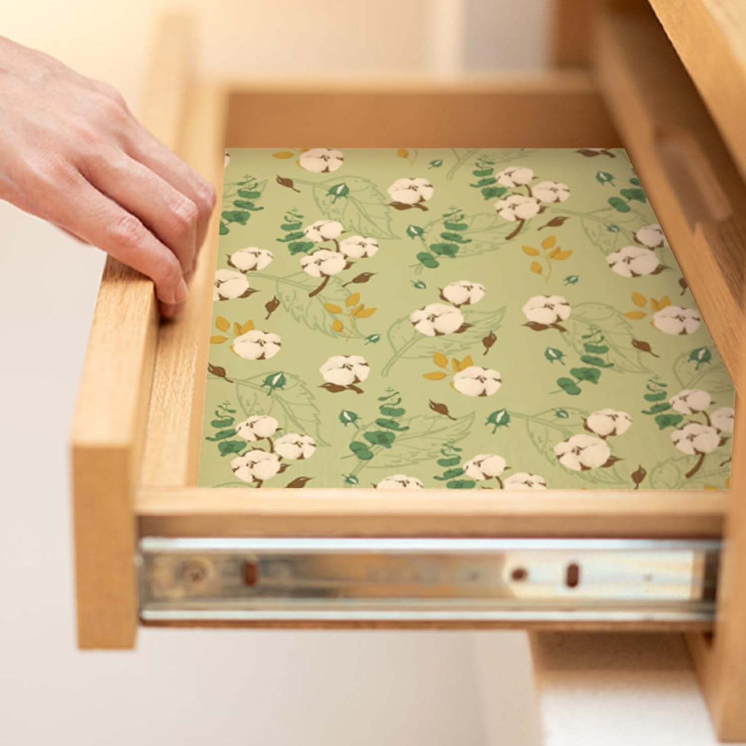 SCENTORINI Scented Drawer Liners for Dresser, 6 Sheet Clean Cotton Scent Drawer Paper Liners for Bedroom Drawer Home Closet Shelf