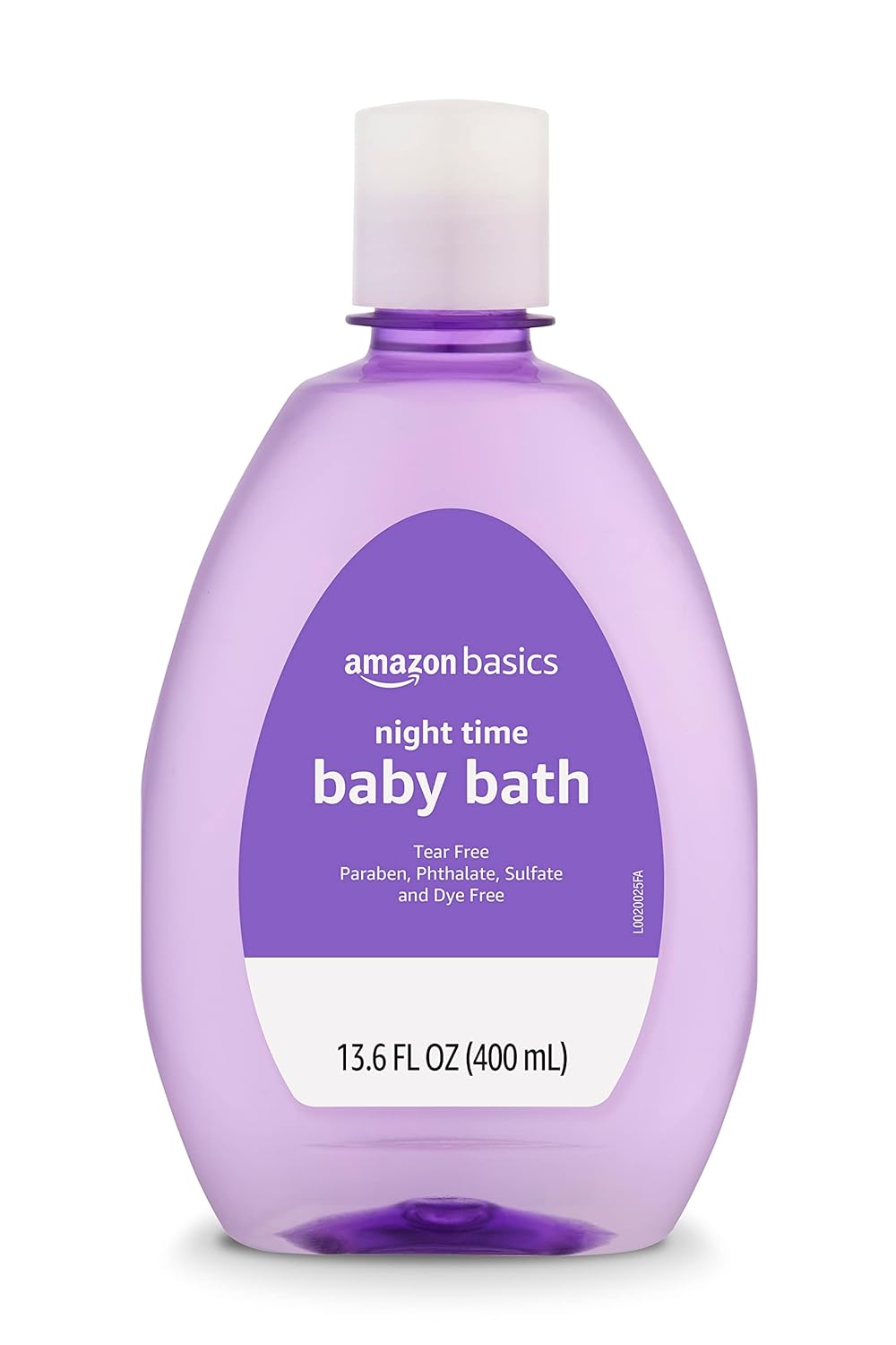 Amazon Basics Hypoallergenic Tear-Free Night-Time Baby Calming Bath, Soothing Aromas for Relaxing Bedtime Bath, 13.6 fl oz, 4-Pack (Previously Solimo)