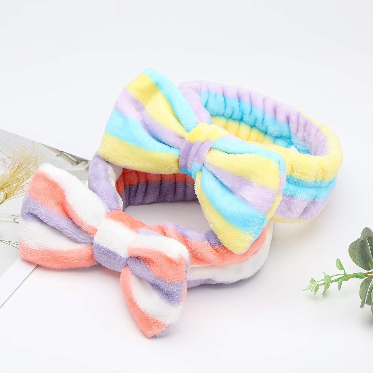 3 otters 8-Pack Spa Headband, Stocking Stuffers for Women Teen Girls, Mom, Girlfriend, Makeup Headband for Washing Face, Skincare, Spa Gifts Basket Party Supplies