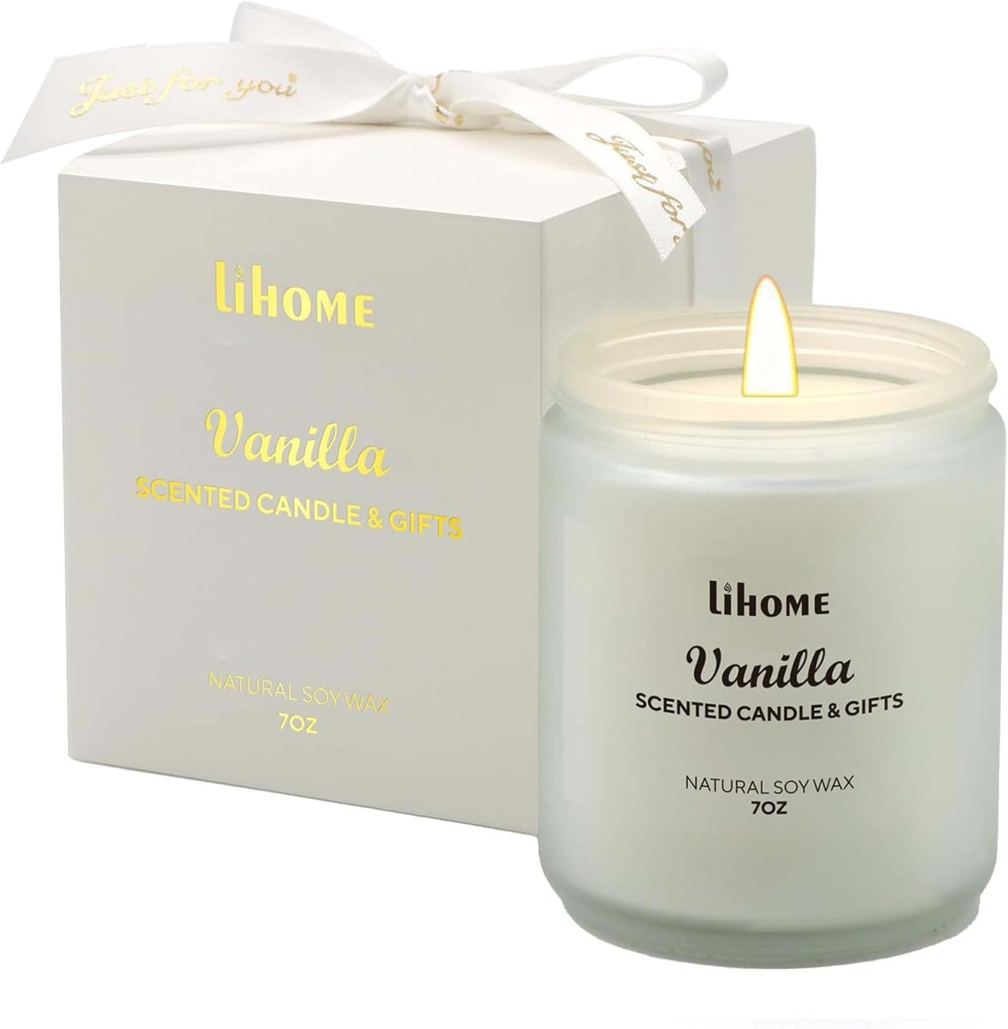 Candles Gifts for Women - Scented Candles, Natural Soy Wax Candles for Home Scented Perfect for Christmas, Birthday, Mother's Day, Vanilla Candle
