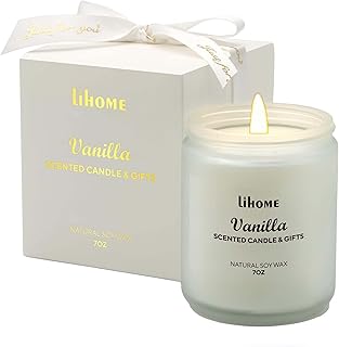 Candles Gifts for Women - Scented Candles, Natural Soy Wax Candles for Home Scented Perfect for Christmas, Birthday, Mother's Day, Vanilla Candle