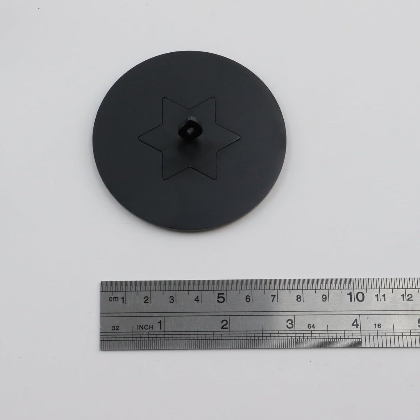 Bitray 2Pcs Candle Cover Stainless Steel Black Candle Topper Hexagonal-star Candle Jar Lid
