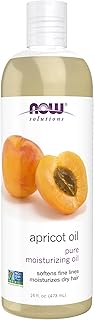 NOW Foods Solutions, Apricot Kernel Oil, Hair Moisturizer, Rejuvenating Skin Oil, Softens Fine Lines, 16-Ounce