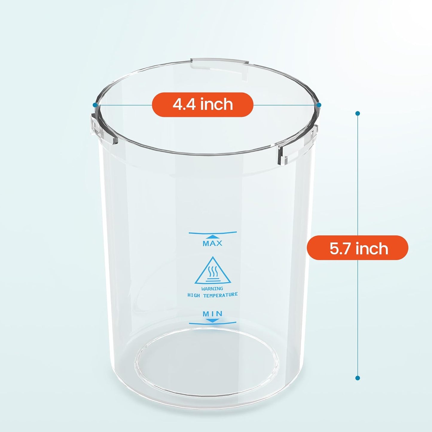 SalonDepot Water Jar for Facial Steamer Universal Plastic Water Cup 2 PCS