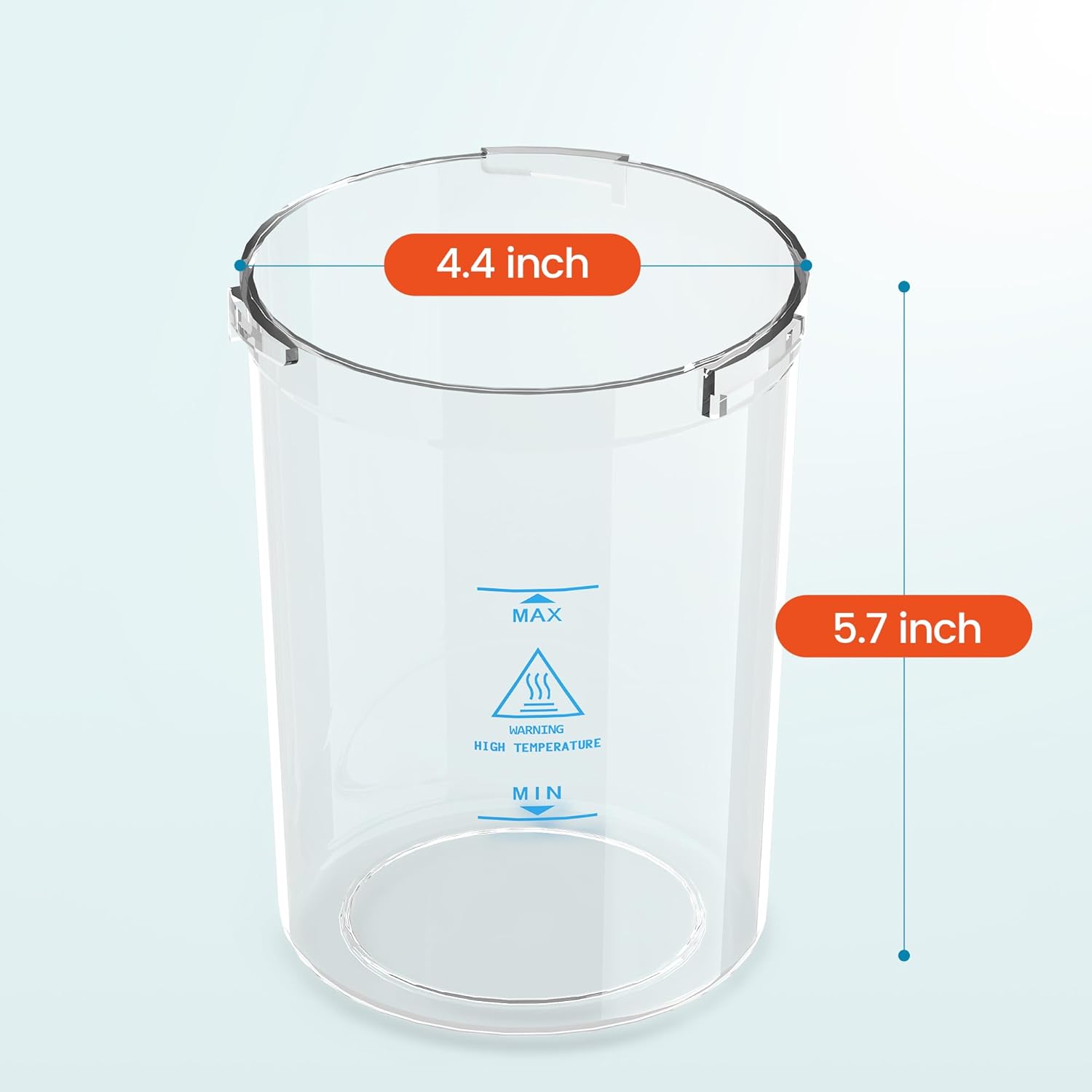 SalonDepot Water Jar for Facial Steamer Universal Plastic Water Cup 2 PCS