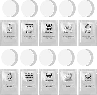10 Pack Car Air Vent Clip Freshener Refills Solid Fragrance - 5 Scents Replacement Pads Car Fresheners Long Lasting - Variety Scent Refill - Cedarwood, Lemon, Ocean, Peach, Lavender