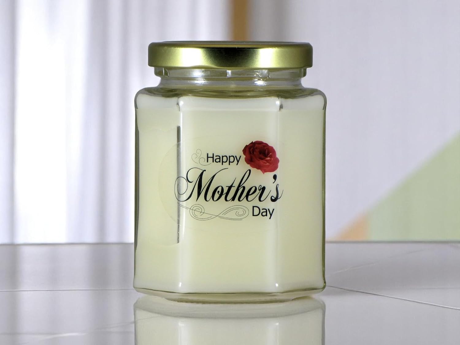 Happy Mother's Day Gardenia Candle | Gardenia Scented Soy Wax Candle | Hand Poured in The USA by Just Makes Scents Candles & Gifts (8 oz)
