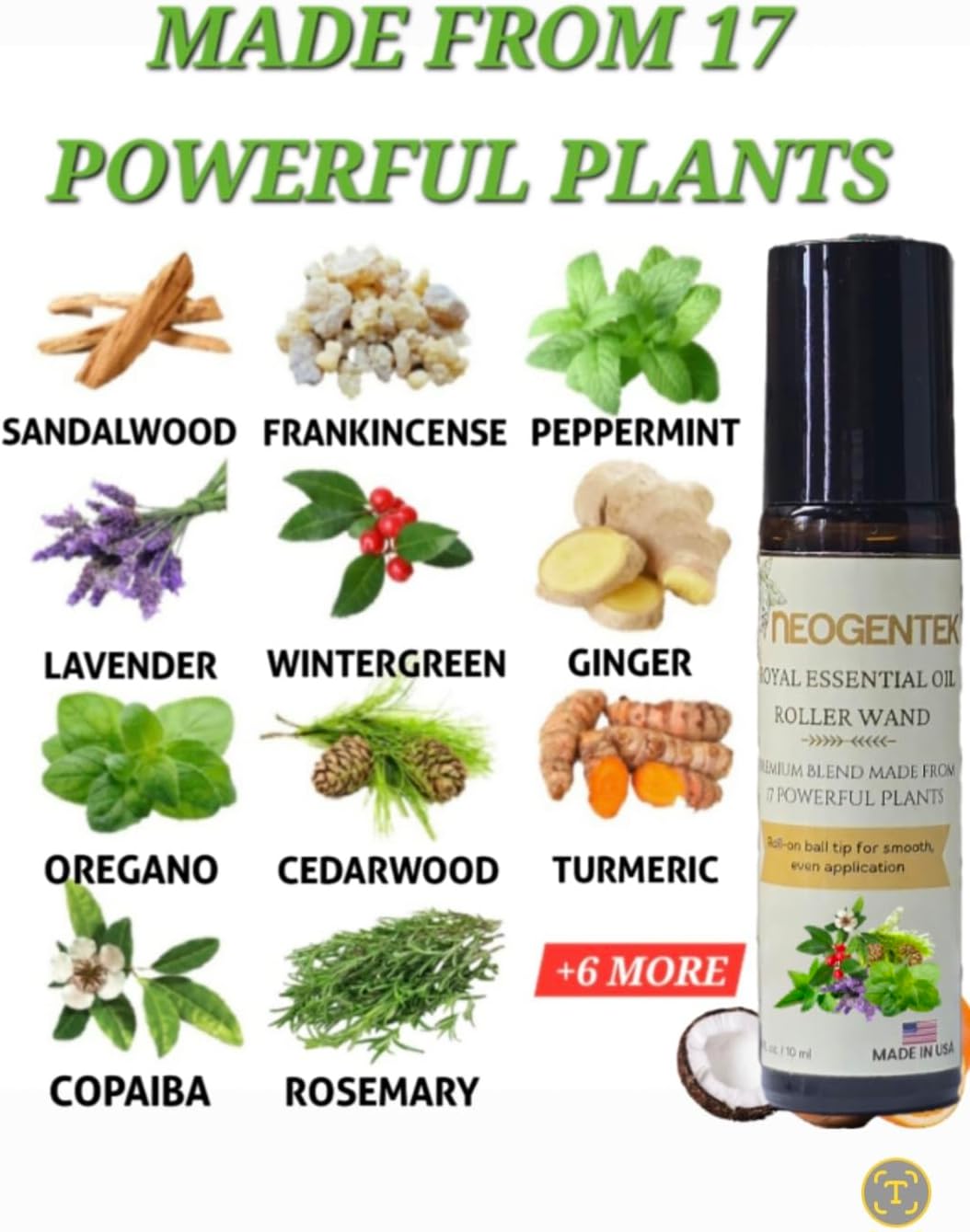 Royal Aches & Pains Essential Oil Blend | Crafted Blend of 17 Powerful Essential Oils | Natural Comfort & Relaxation – Aromatherapy Roll-On for Muscles & Joints, Headache, Sinus – 10ml
