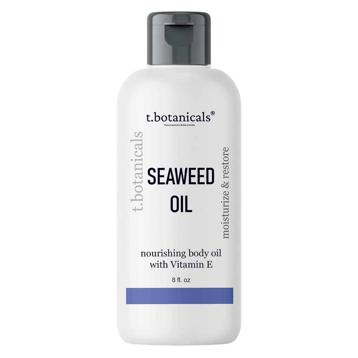 Seaweed Body Oil 8 oz. Nourishing Sea Moss Oil Fast Absorbing Firming Anti-Aging Non-Greasy Oil Day and Night Massage Kelp