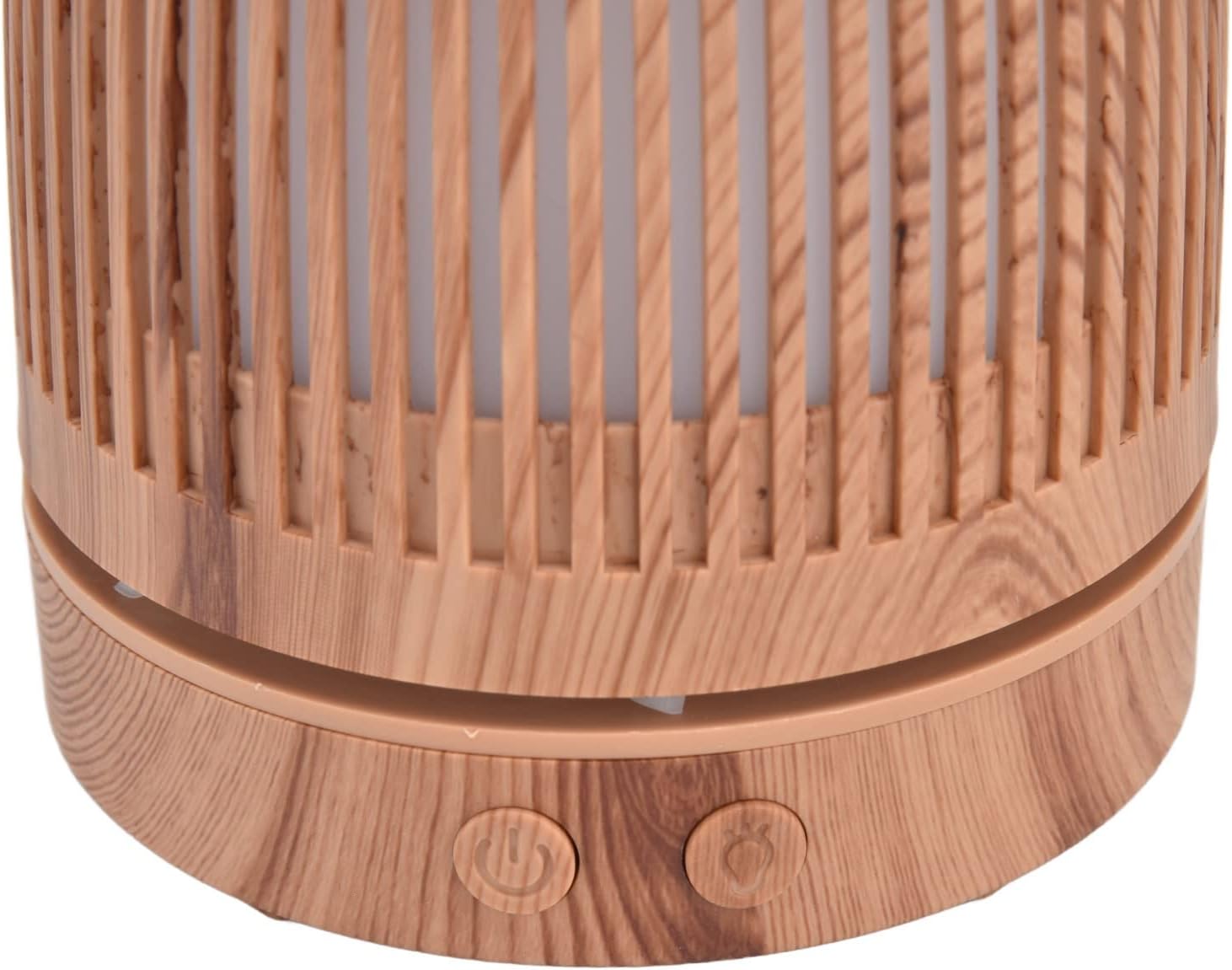 100-200ml Essential Oil Diffuser, Wood Grain Humidifier with 7 - Color Night Light, USB Powered Silent Mist Humidifier for Home Office Bedroom