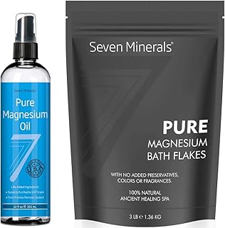 Seven Minerals Pure Magnesium Oil & Pure Magnesium Bath Flakes