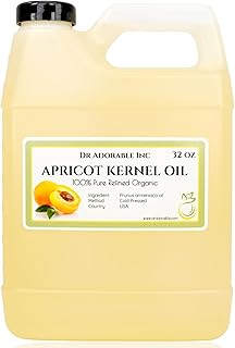 Dr Adorable - 32 Oz - Apricot Kernel Oil - 100% Pure Natural Organic Cold Pressed