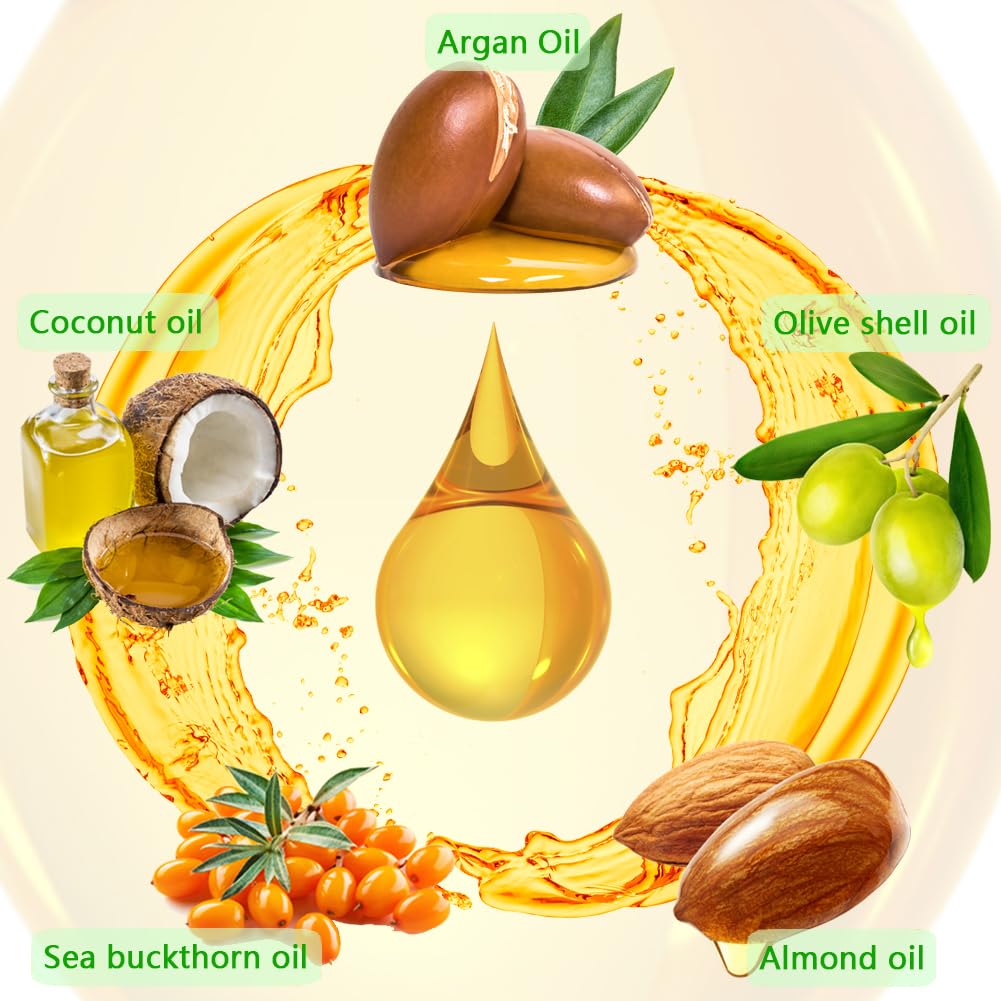 Moroccan Argan Treatment Hair Oil for Luxurious Hair Care and Repair, Extra Strength Argan Treatment Hair Oil Treatment for Split Ends, Frizzy Hair and Flyaways (1, 100, Milliliters)
