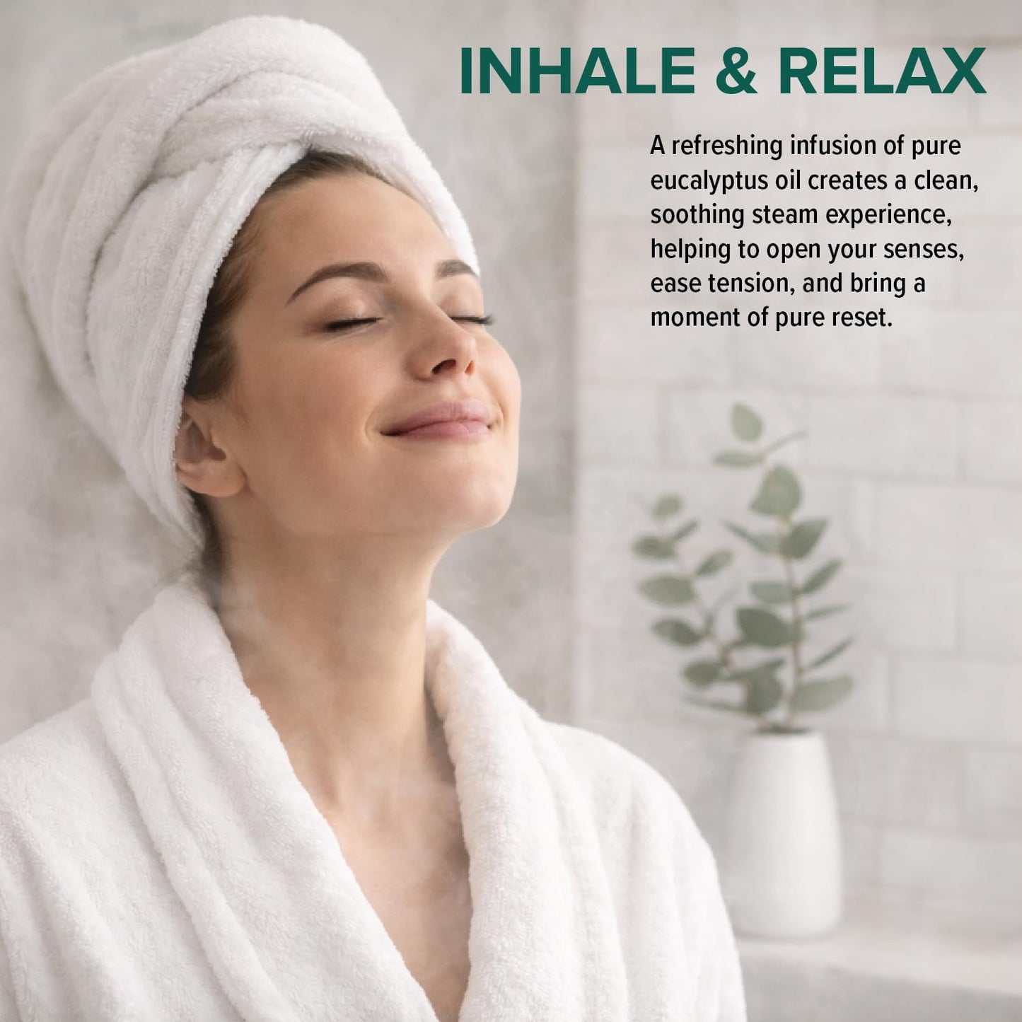 MOXĒ Shower Steamer Spray Eucalyptus Essential Oil Shower Spray – Relaxing Aromatherapy Mist for Home Spa Experience – Pure Plant Based Fragrance for Daily Routine – 1 Pack, 2oz