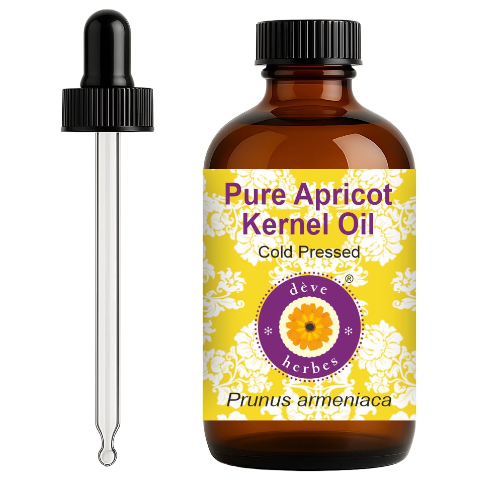 dève herbes Apricot Kernel Oil (Prunus armeniaca) with Glass Dropper