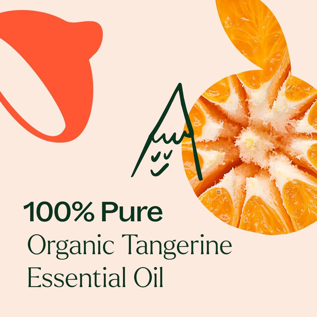 Plant Therapy Organic Tangerine Essential Oil 10 mL (1/3 oz) 100% Pure, Undiluted, USDA Certified Organic, Aromatherapy, Mood Boosting, Immune Support