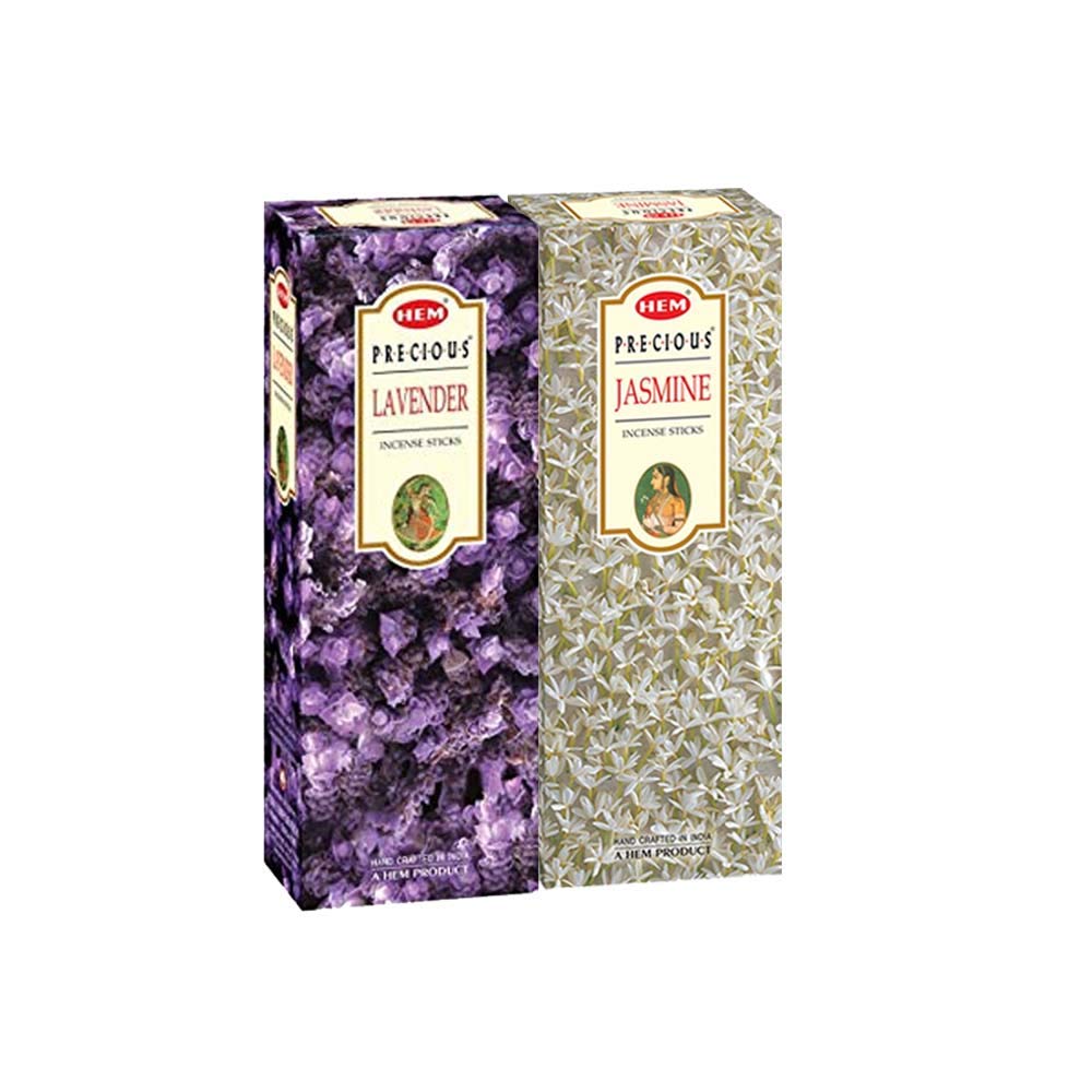 Hem Lavender & Jasmine Incense Sticks – Pack of 2 Boxes (240 Sticks Total) – Calming Floral Aroma for Relaxation, Meditation & Home Fragrance