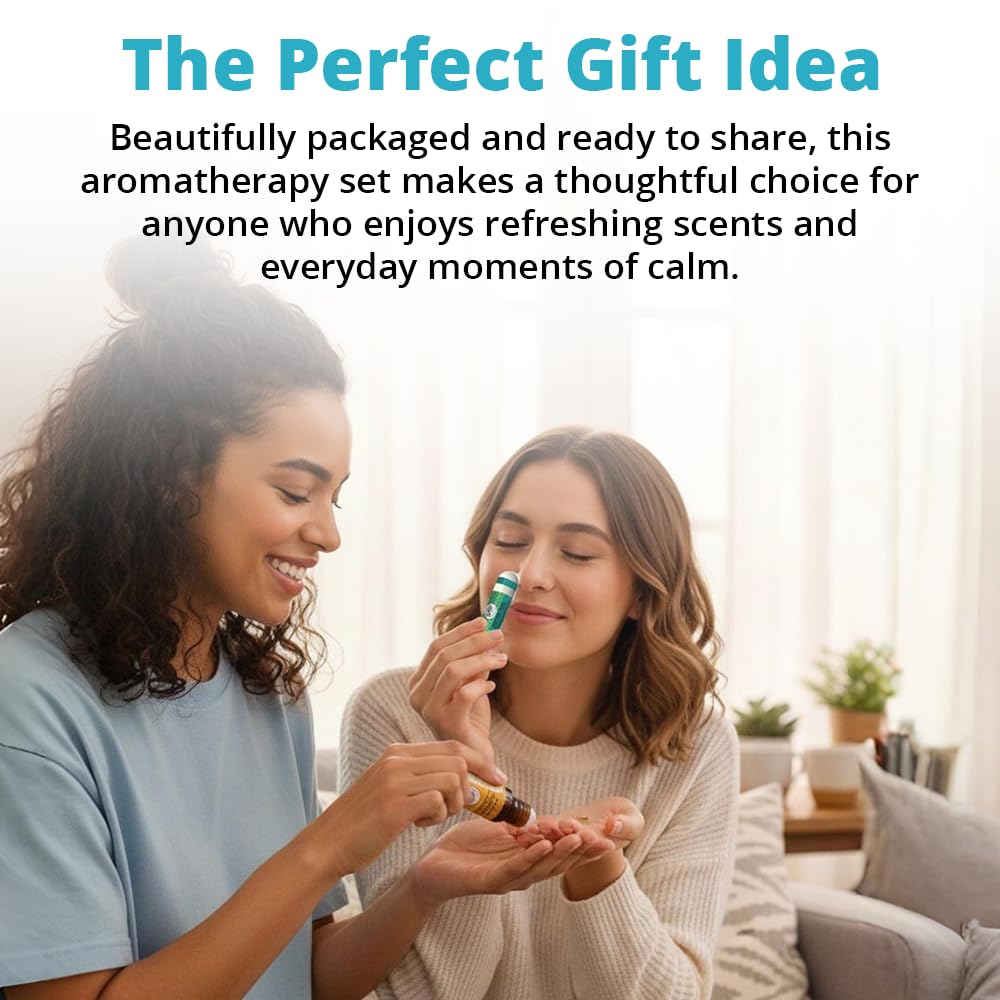 Wild Essentials Autumn Dance Aromatherapy 2-Pack – Roll-On & Nasal Inhaler – Seasonal Comfort Blend with Cinnamon, Eucalyptus, Frankincense, Helichrysum, Lemon, Marjoram, Black Pepper & Spruce