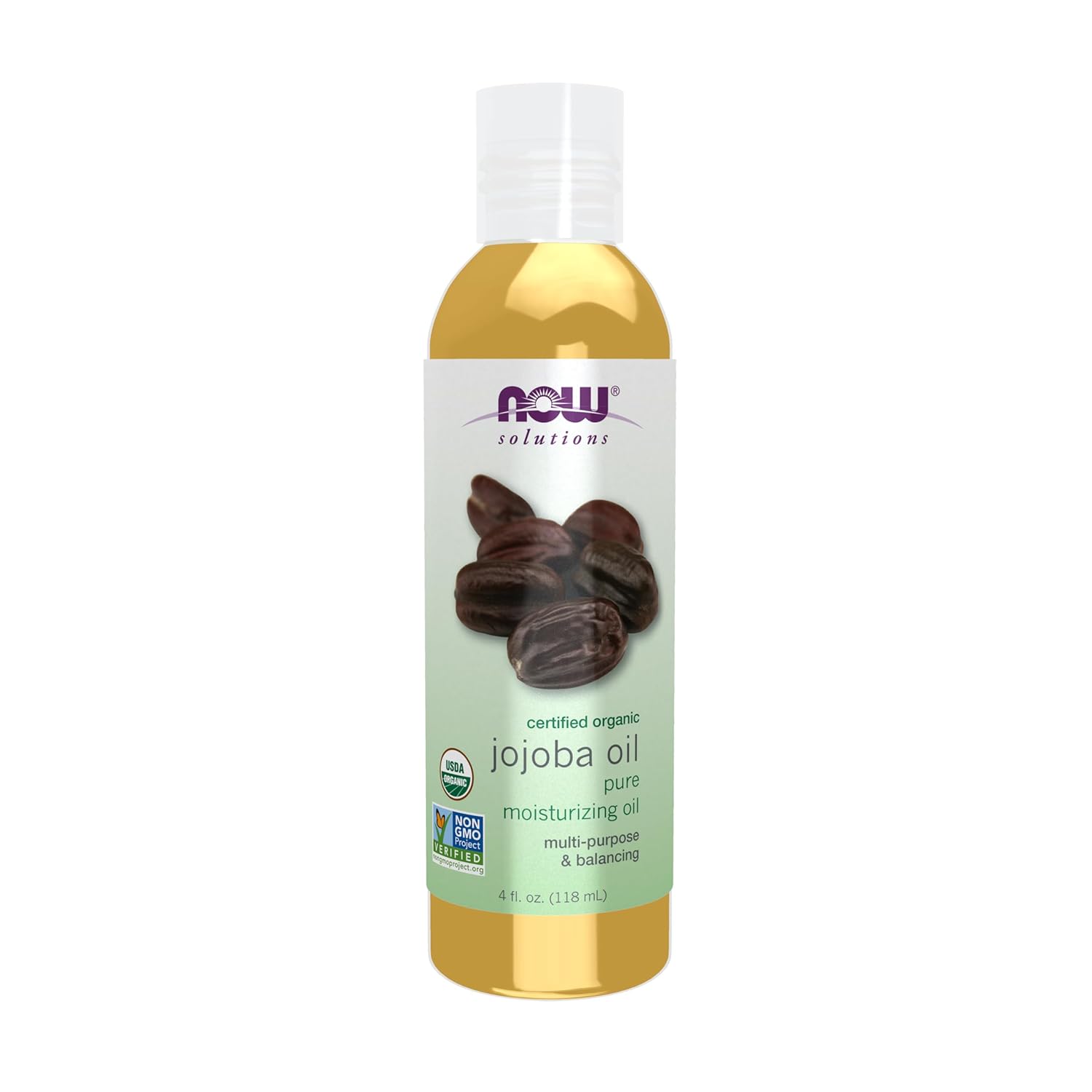 NOW Solutions Organic Jojoba Essential Oil, 4-Ounce