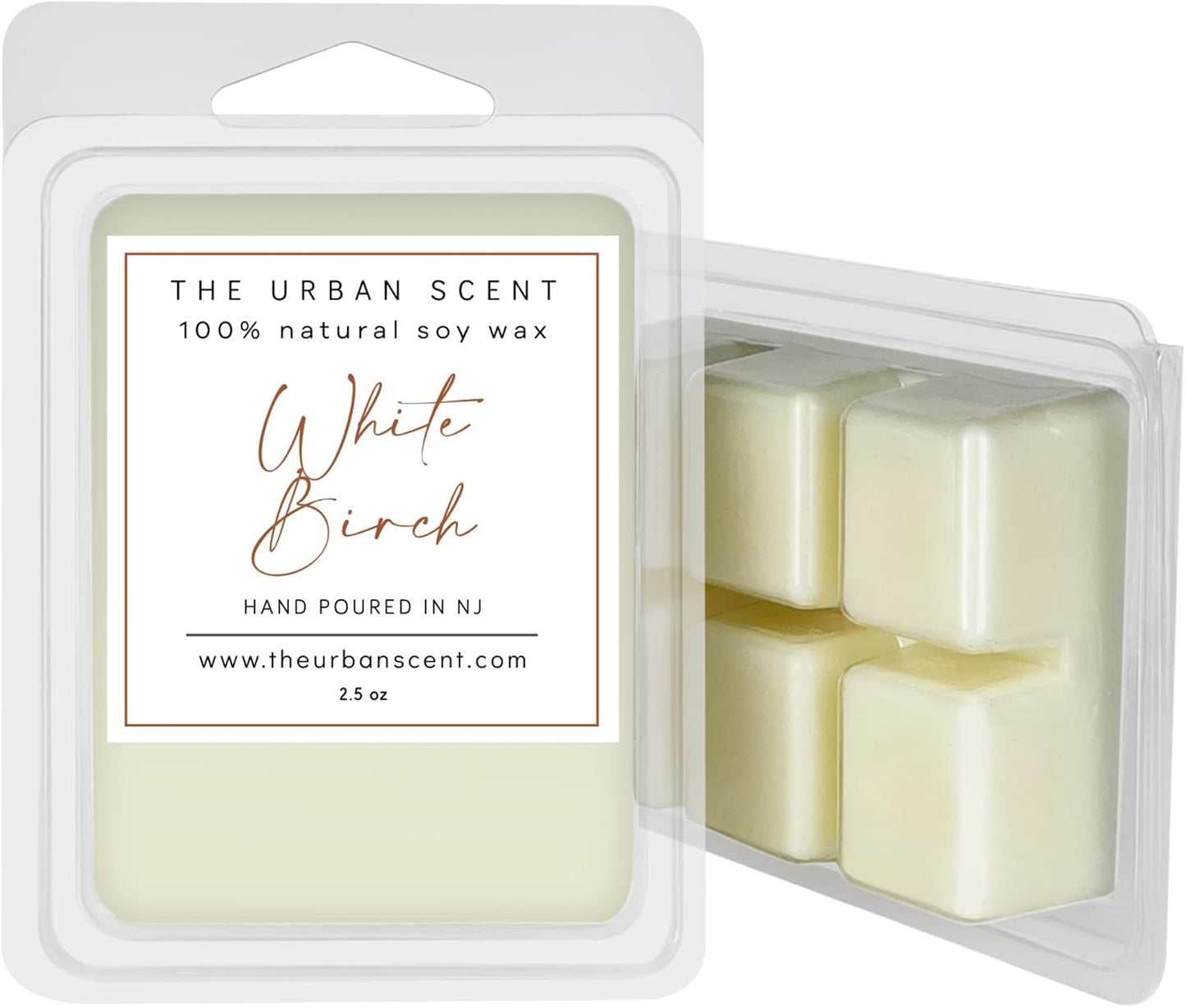 White Birch Wax Melts – Scented Soy Wax Melts, Eucalyptus Mint & Soft Woods Home Fragrance, 6 Cube Clamshell, 2.5 oz