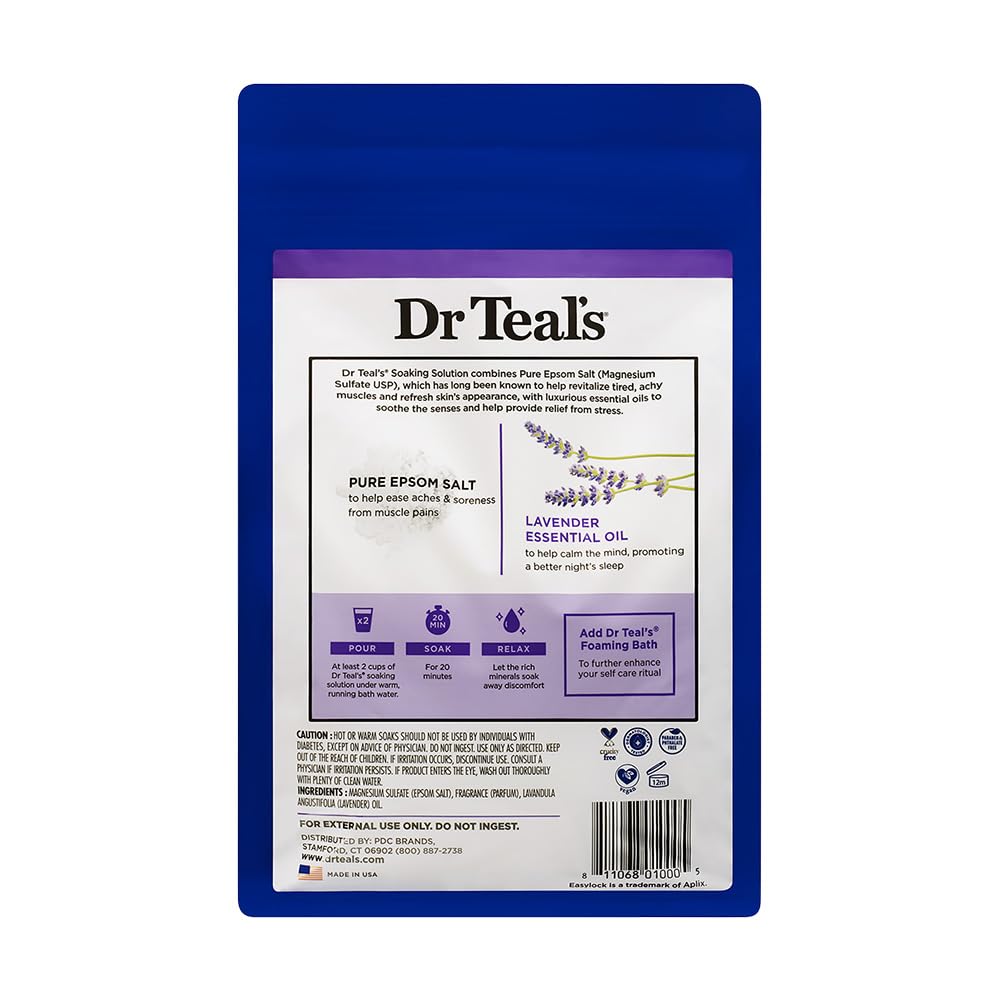Advanced Dr. Teals Lavendar Scented Epsom Salt, 48 oz