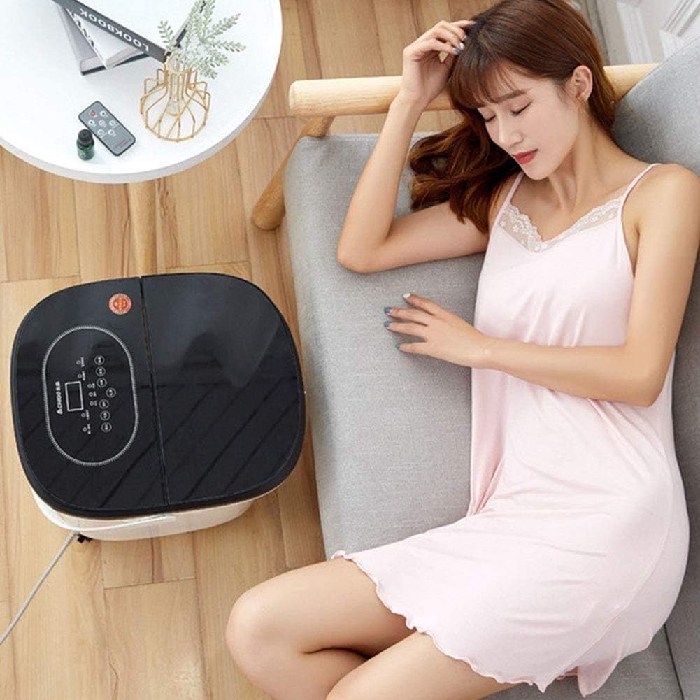 Foot Spa Bath Massager with Heat Bubbles Function, 6 Massage Rollers Digital Temperature Control Pedicure Tub Bath for Feet Home Use