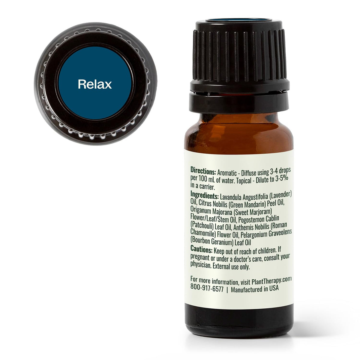 Plant Therapy Relax Essential Oil Blend 10 mL (1/3 oz)