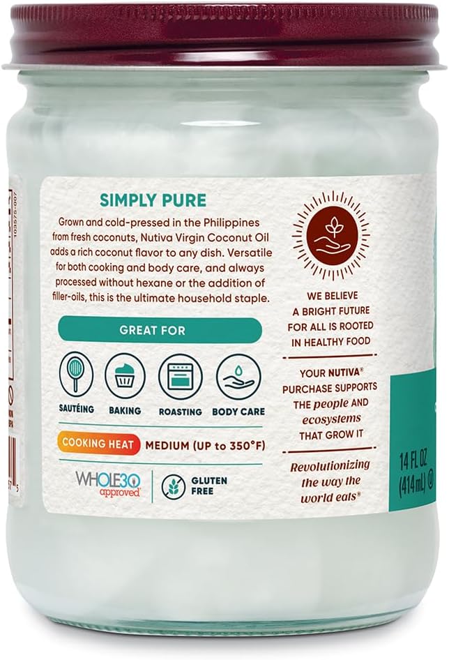 Nutiva Coconut Oil, 14 Ounce