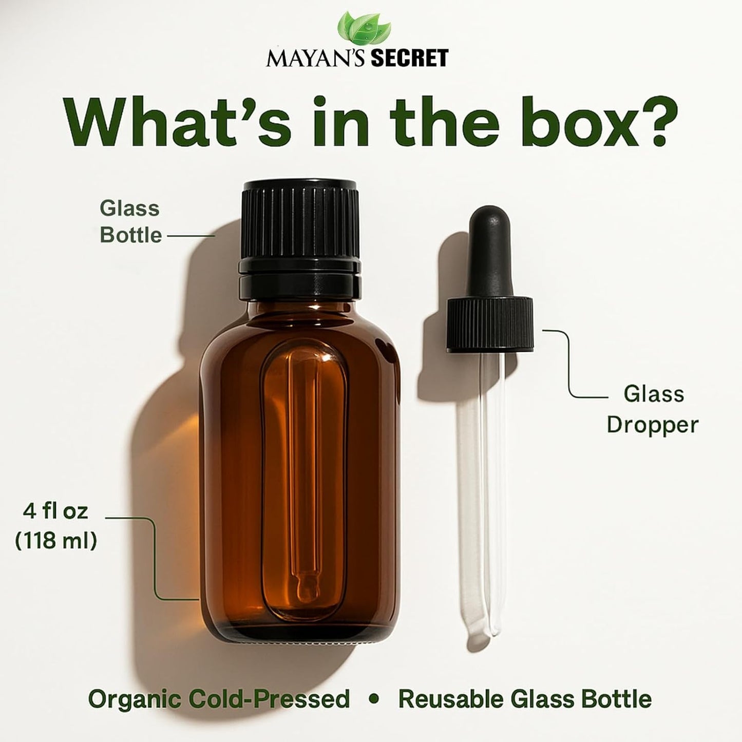 Mayan’s Secret Tangerine Essential Oil 4 oz 120ml Pure Cold Pressed Citrus Oil for Skin Hair Aromatherapy Diffuser Use Glass Dropper Bottle