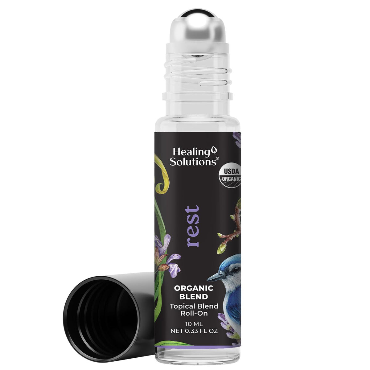 Healing Solutions - Organic Rest Blend Essential Oil Roll on Perfume